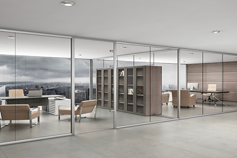 پارتیشن شیشه ای دارای فریم