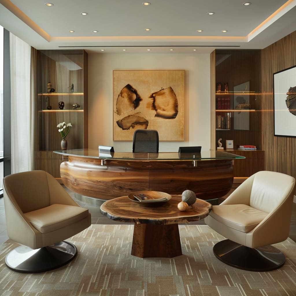 چیدمان اتاق مدیر عامل مدرن