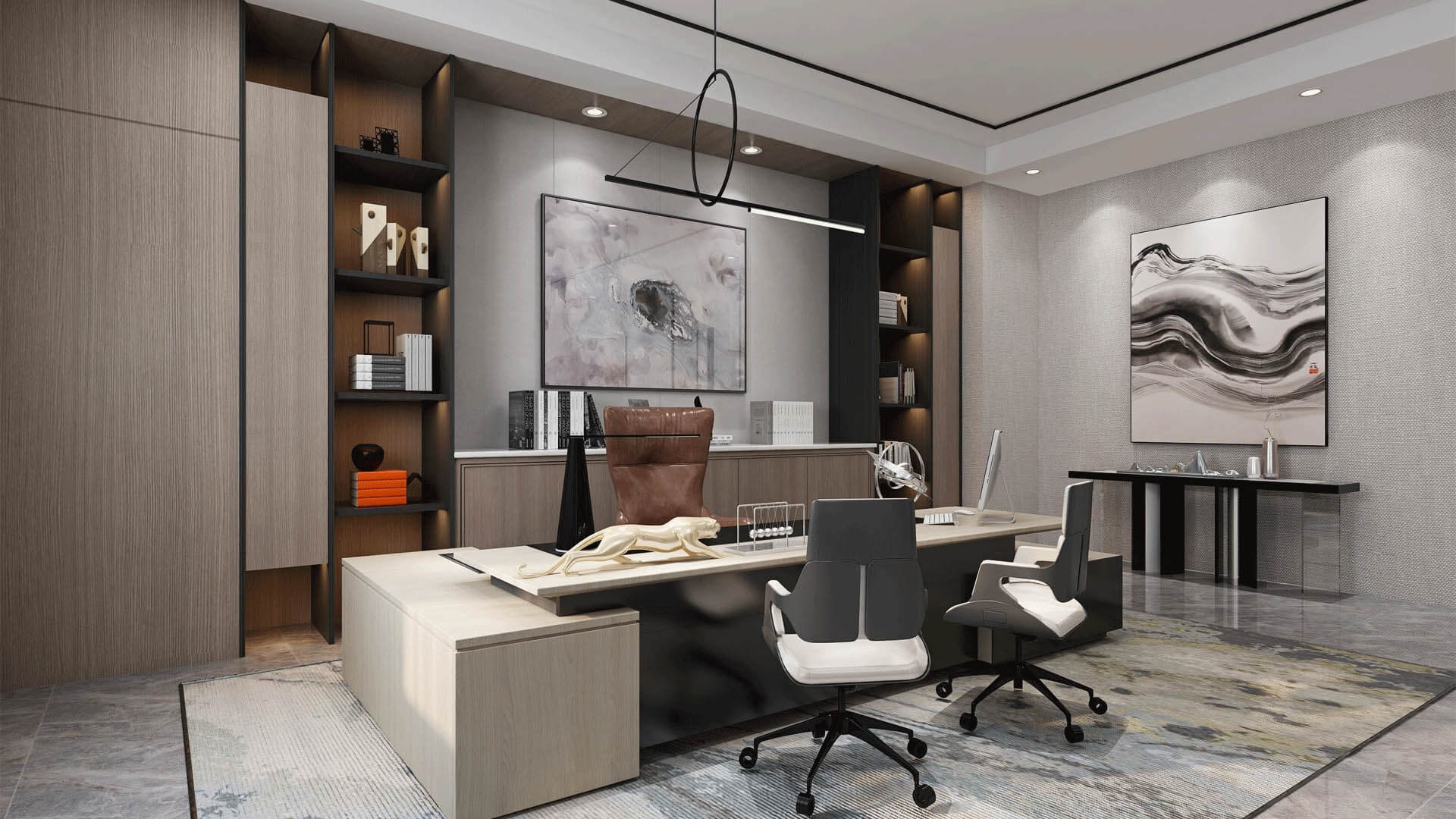 چیدمان داخلی اتاق مدیریت