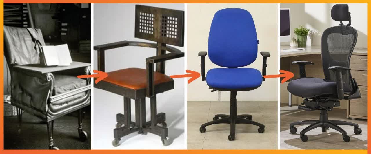 تاریخچه صندلی اداری